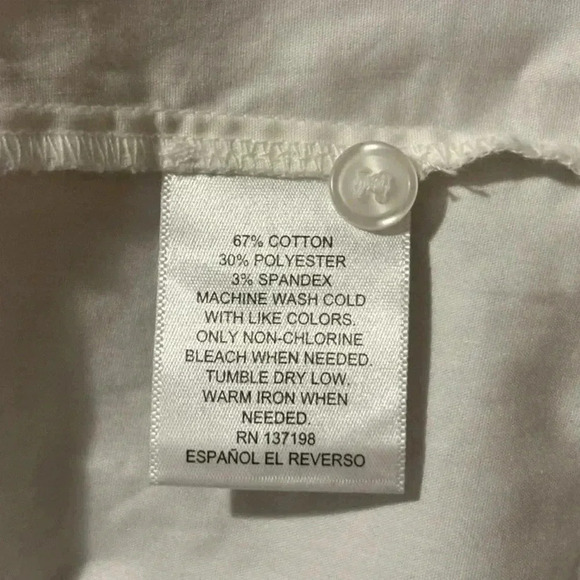 Danielle Bernstein NWT White Puff Sleeve Button Down Square Neck Mini Dress - Picture 11 of 16